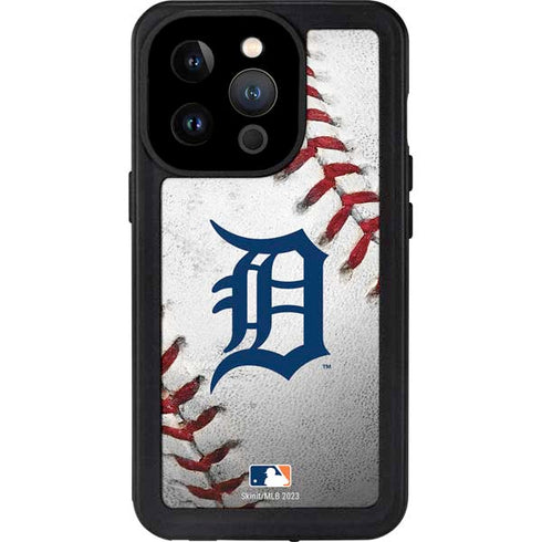 MLB Detroit Tigers Game Ball iPhone 15 Pro Waterproof Case